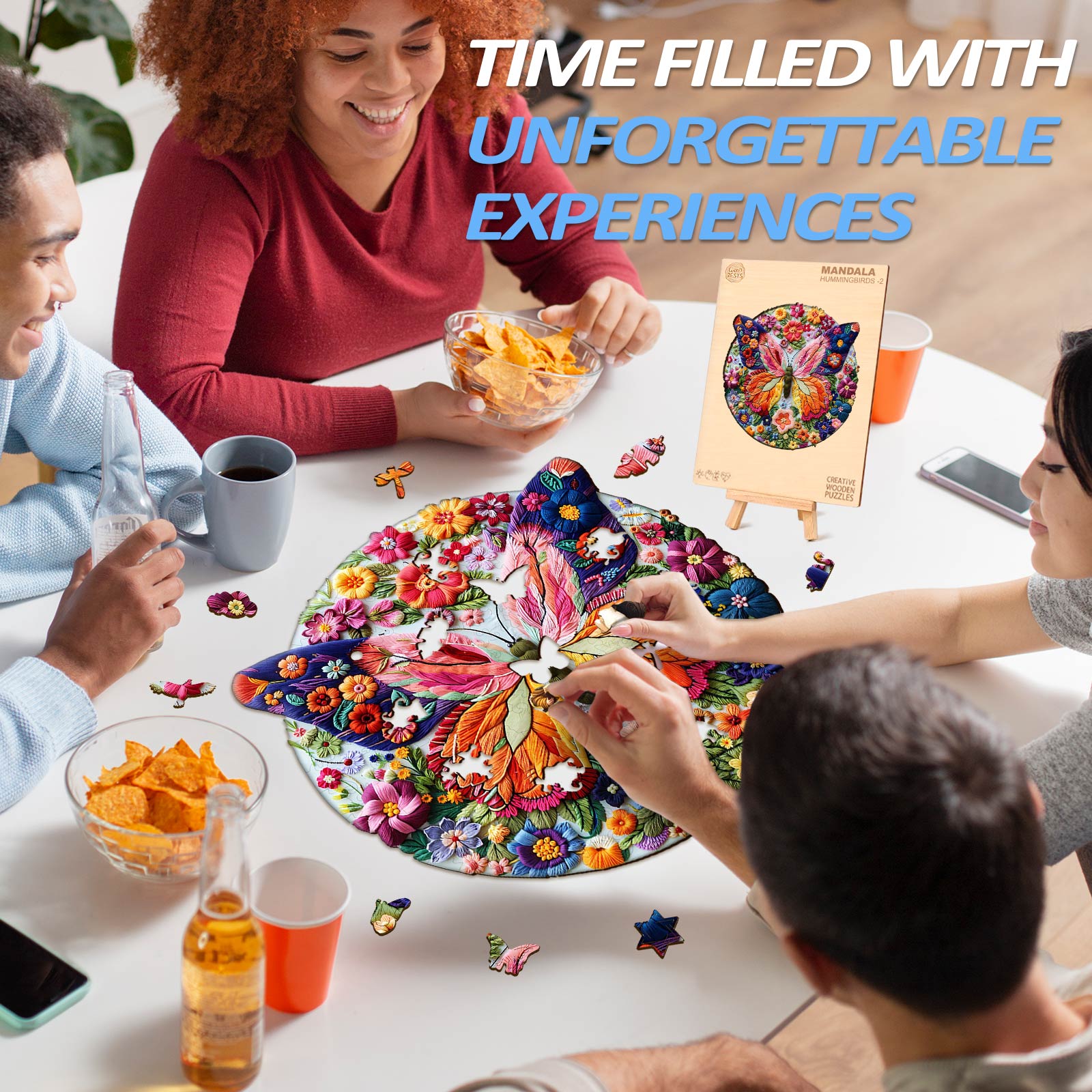 Woven Butterfly Wooden Jigsaw Puzzle