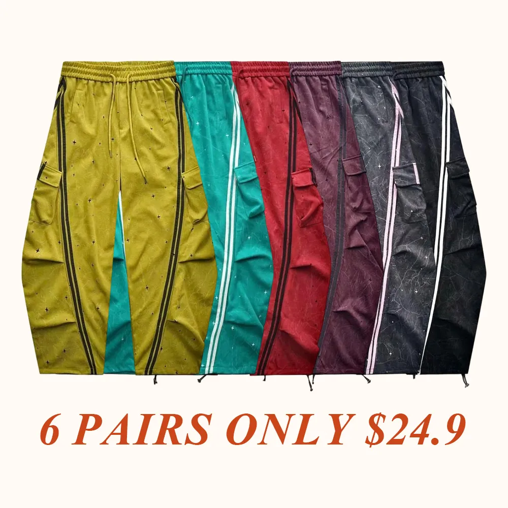 Loose Fit Street Cargo Pants Women Plus Size Teal Green Wide Leg Drawstring Joggers