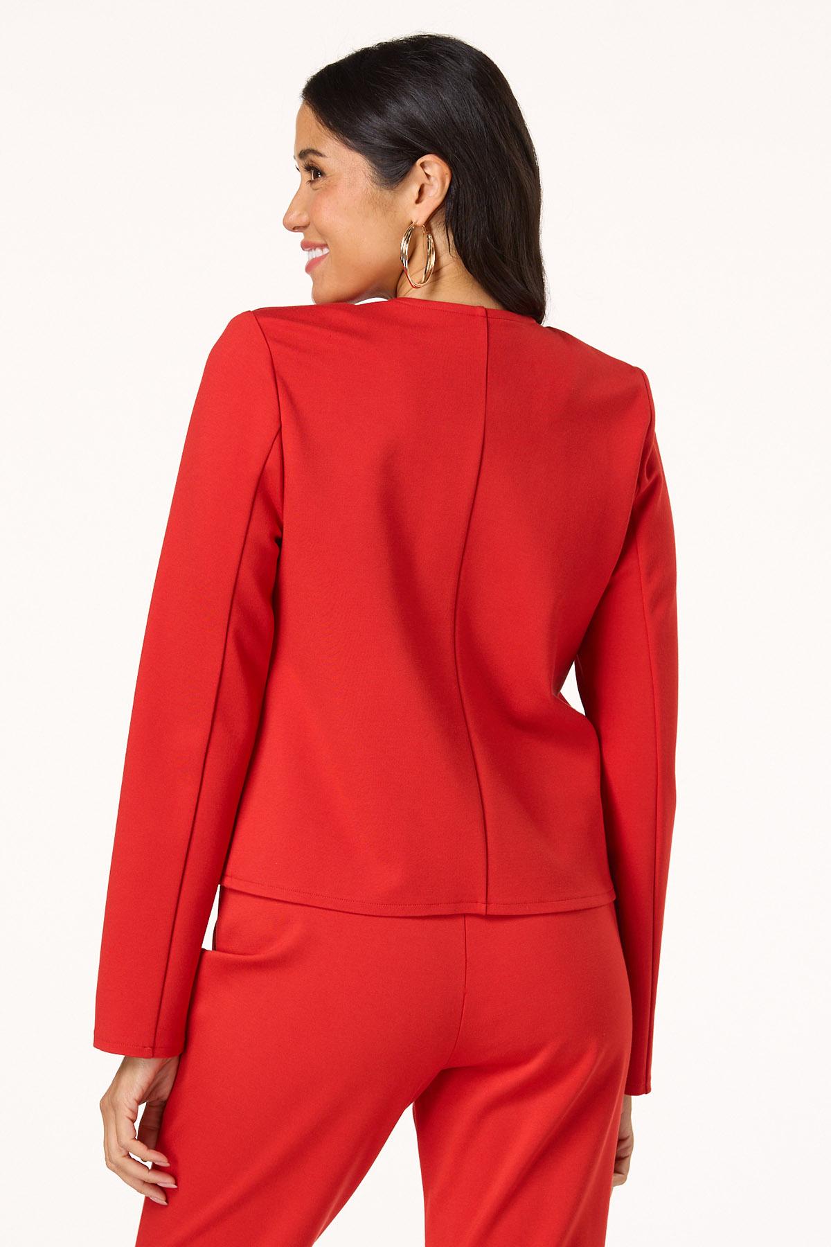 Red Ponte Blazer