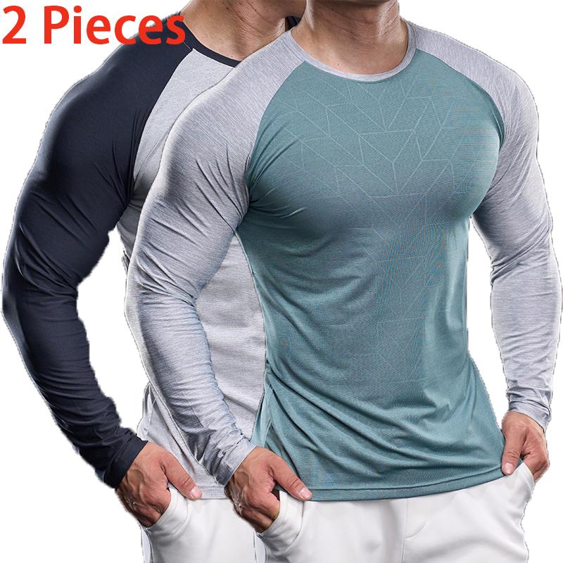 🏃‍♂️ Men’s Quick-Dry Colorblock Performance T-Shirt Set