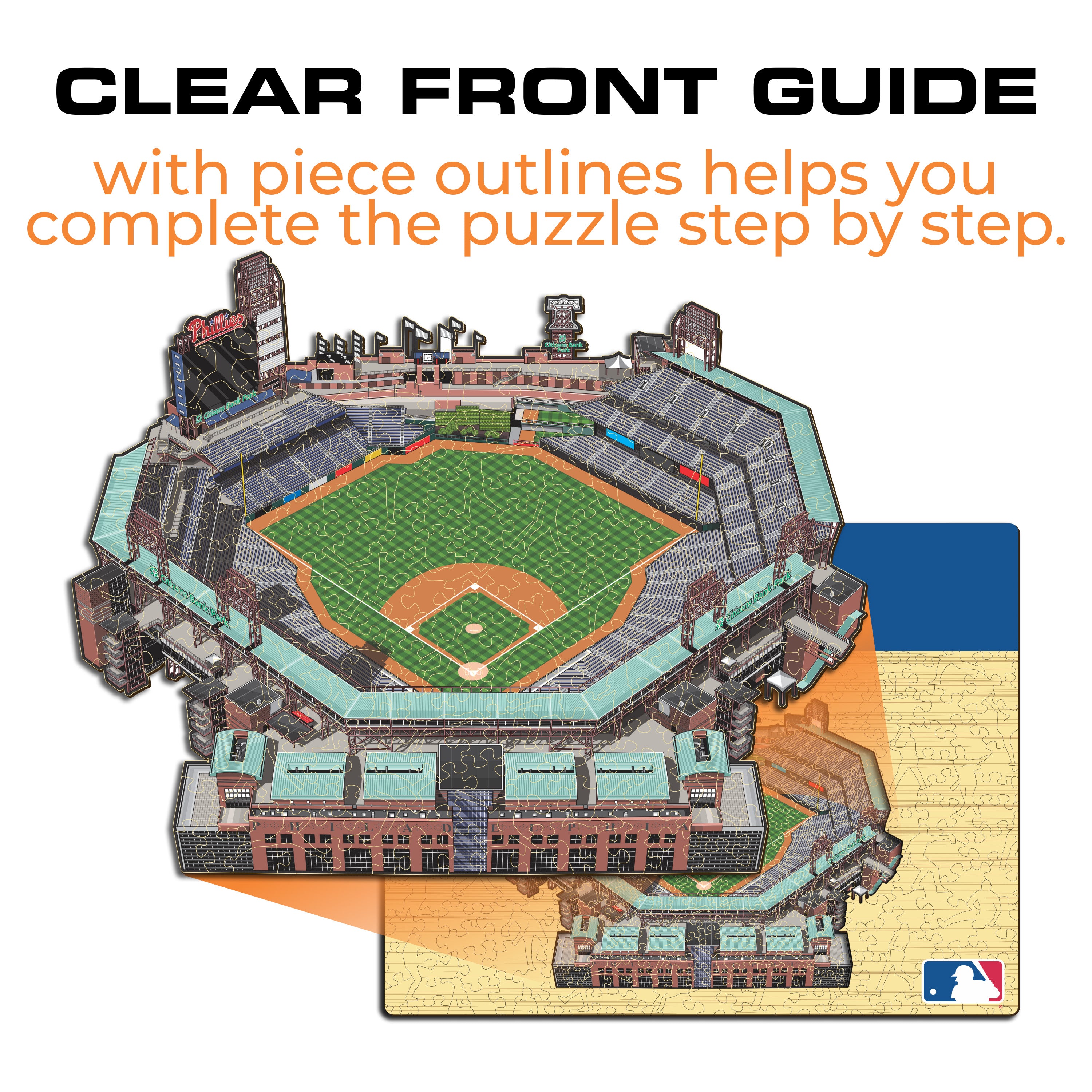 Philadelphia Phillies™ Citizens Bank Park Stadium - Wooden Puzzle