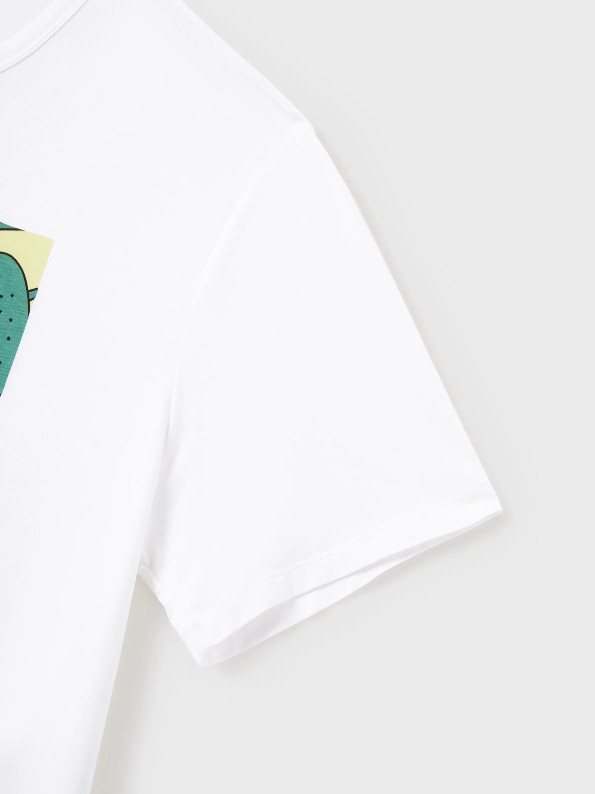 Bamboo Family Pajamas Cute Little Monster Print Short-sleeve Matching Pajama Set ( Snug-Fitting for Children ) White