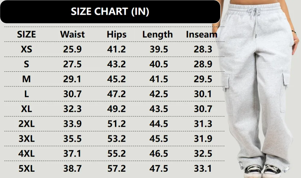Woman Heavyweight Baggy Cargo Sweatpants
