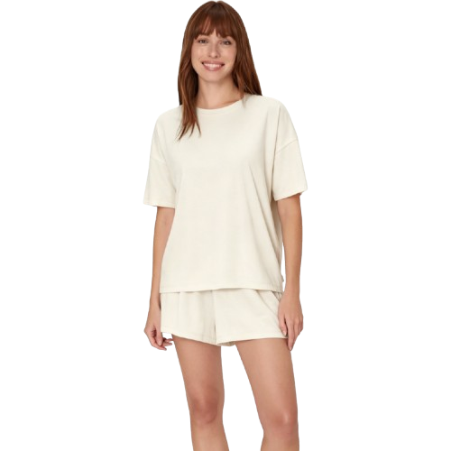 Women's Loungewear Set (2-Piece) — Ultra-Soft, Loose-Fit T-Shirt and Sleep Shorts
