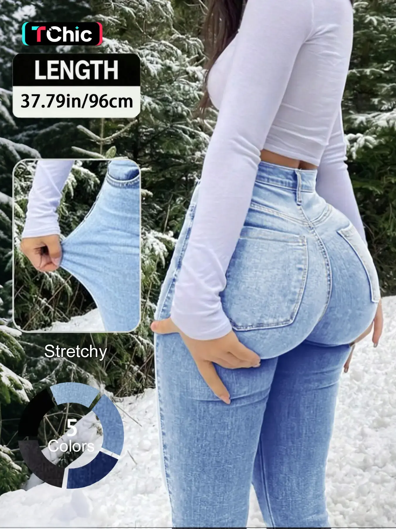 Women’s High-Waisted Skinny Jeans – Sculpt Fit Denim