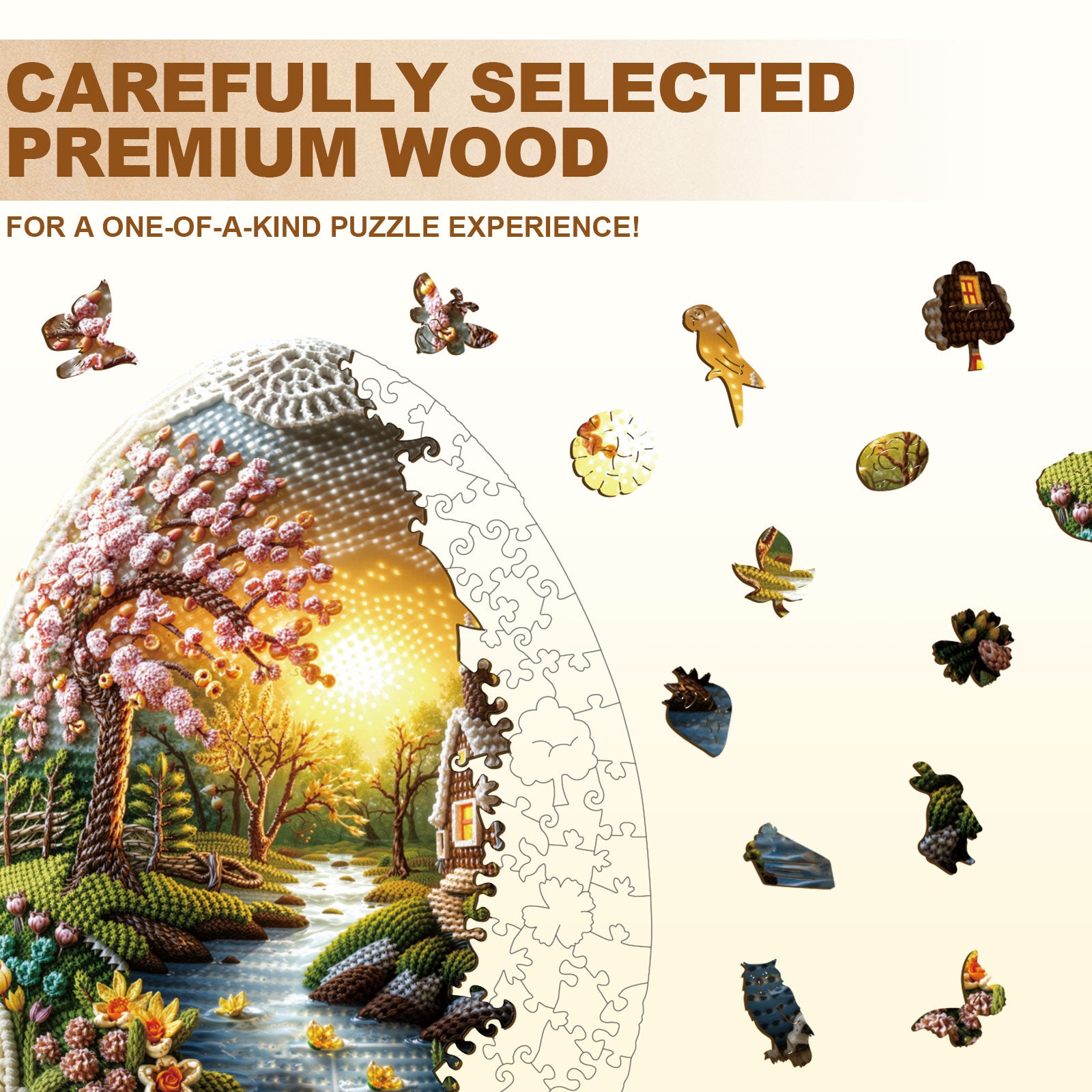 Fairytale Countryside Wooden Jigsaw Puzzle