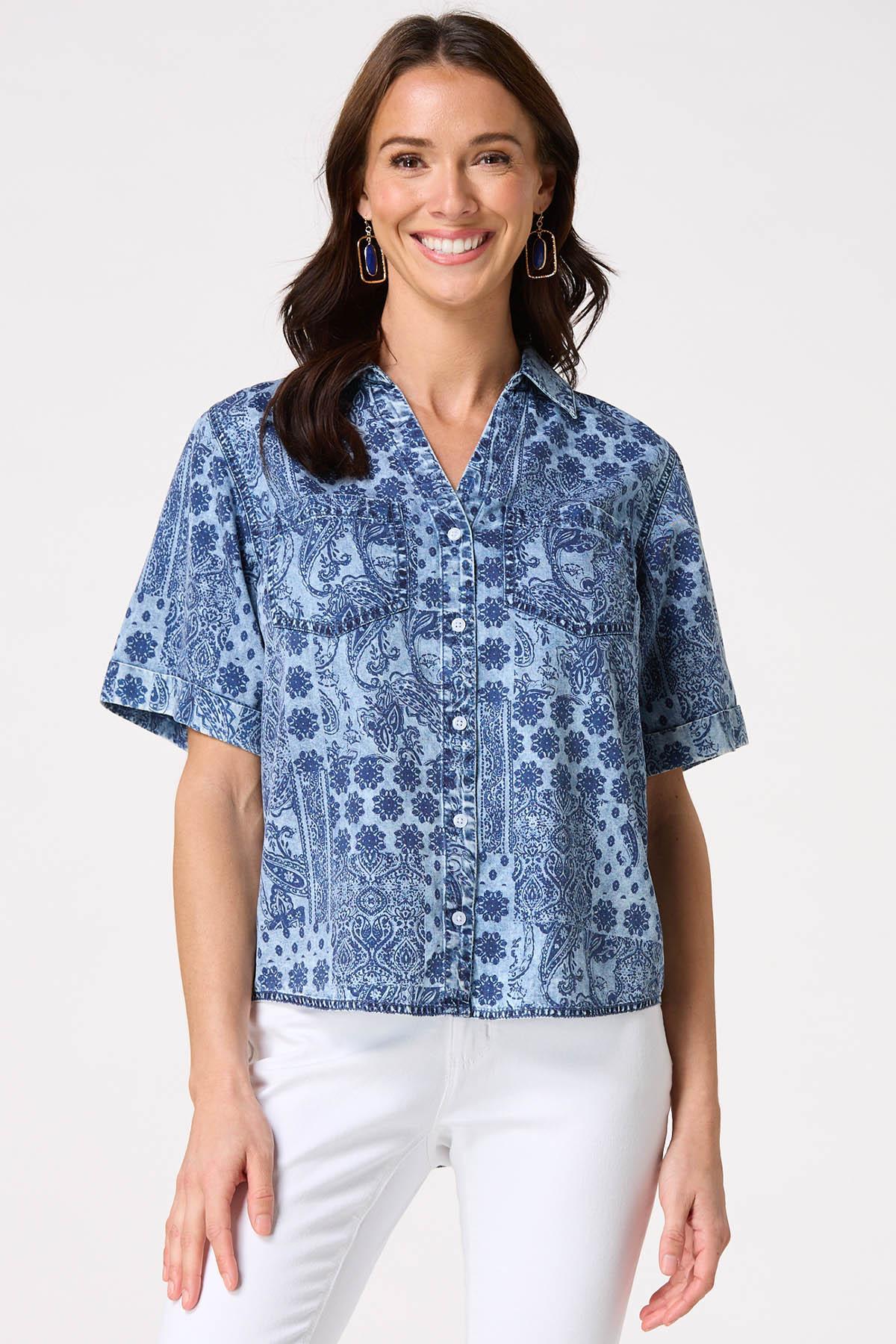 Floral Patchwork Printed Top