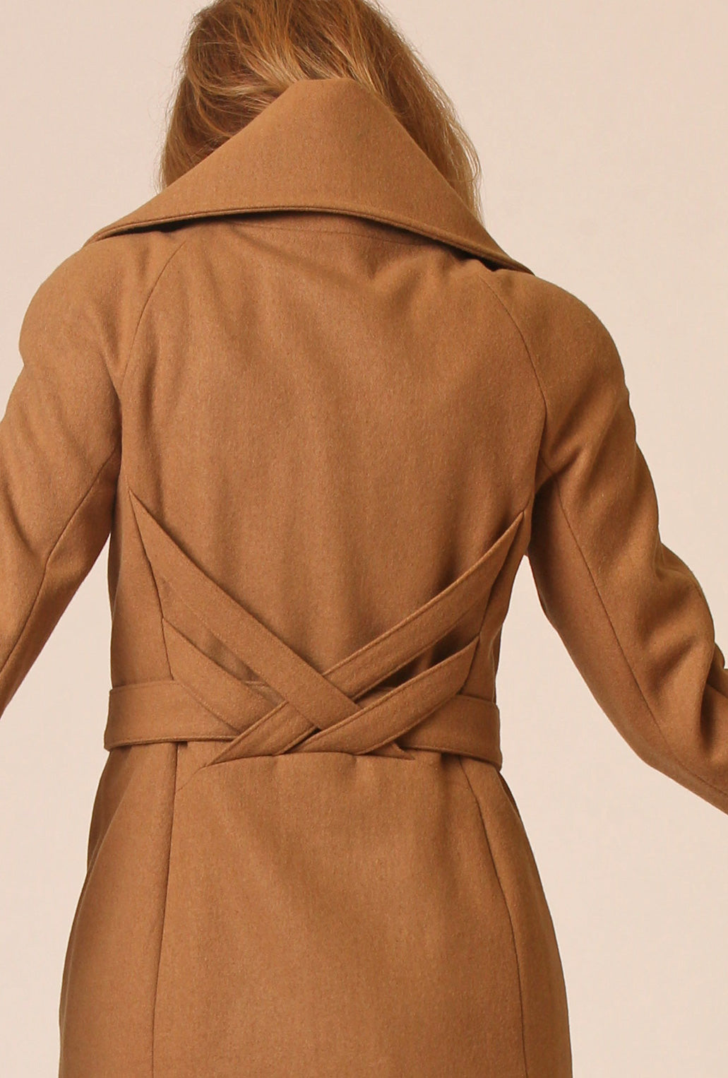 CAMEL CROSSBAR RAGLAN COAT