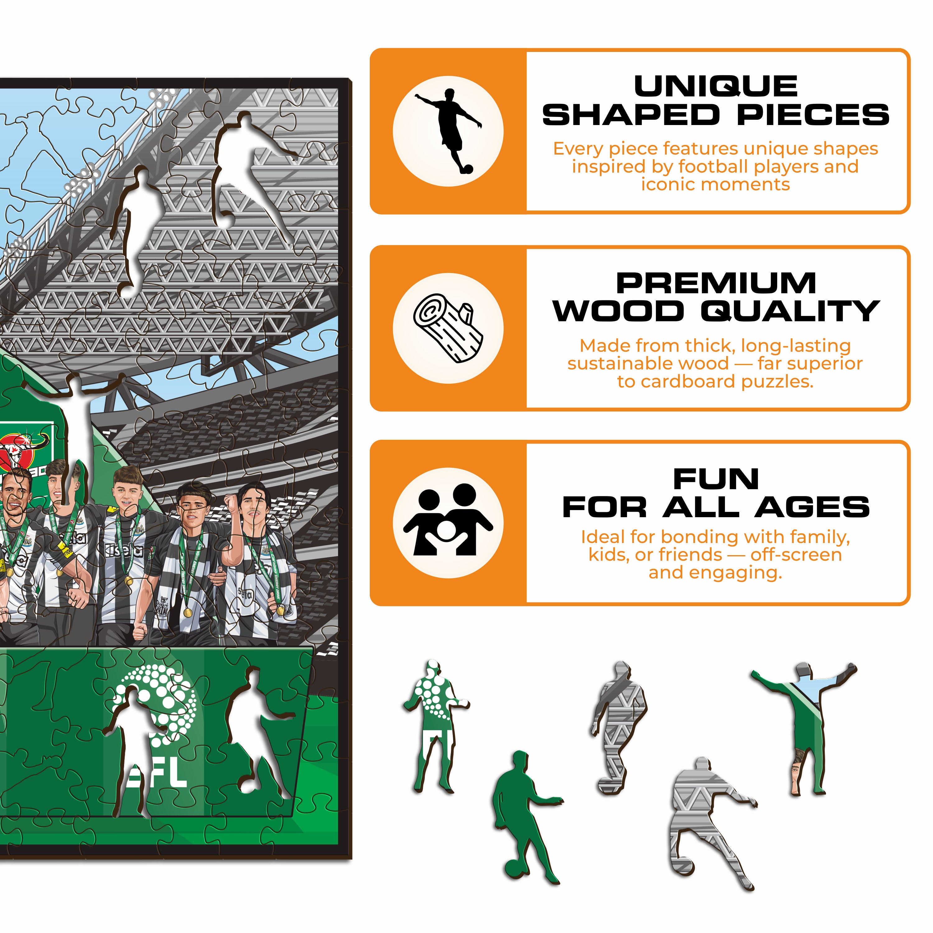 Newcastle United FC® Carabao Cup Champions 24/25 - Wooden Puzzle