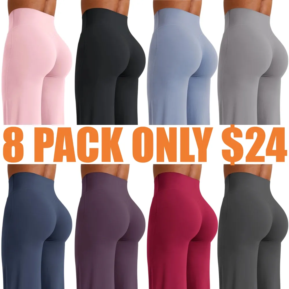 No Front Seam High Waist Straight Leg Gym Yoga Pants