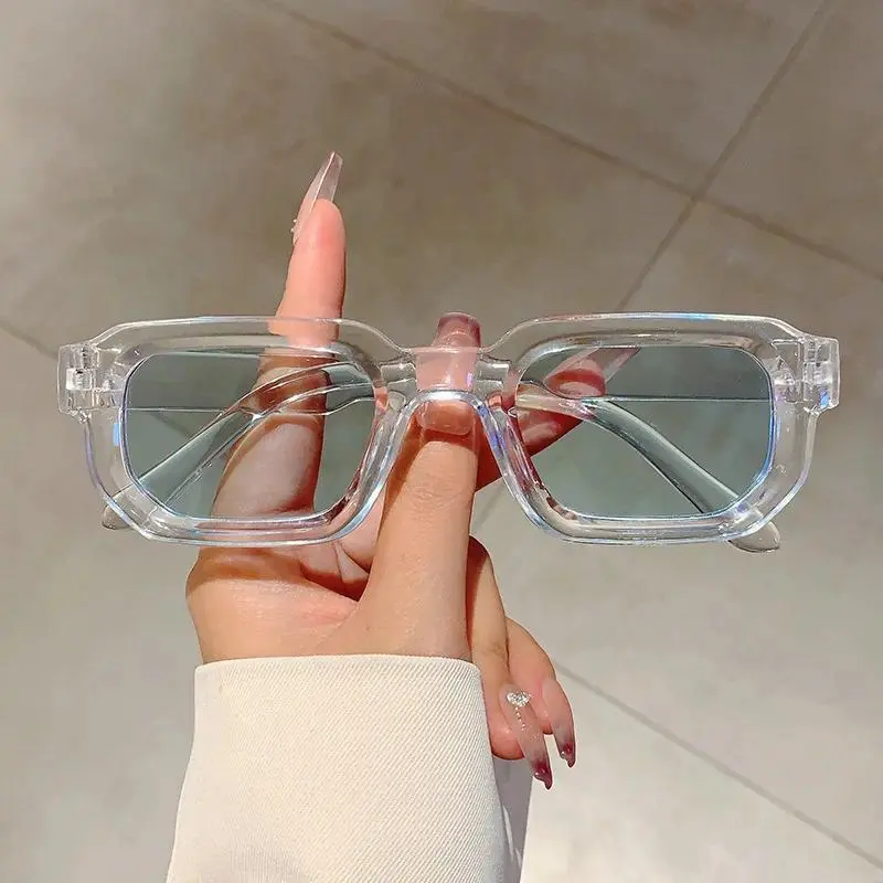 6 - Pack Vintage Rectangle Frame Sunglasses for Men & Women – Retro Fashion Sun Glasses with UV400 Protection, Luxury Design Eyewear