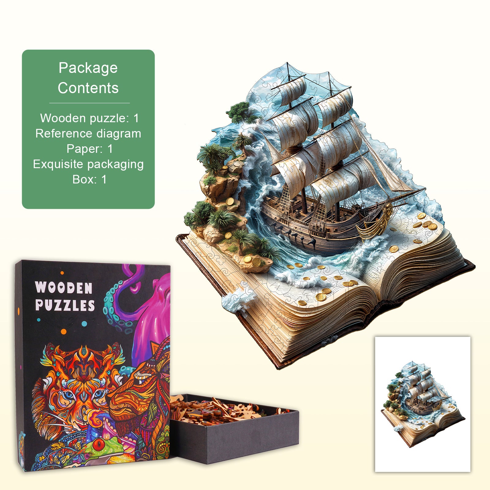 Sailing Adventure Wooden Jigsaw Puzzle