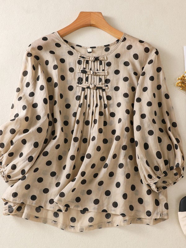 Women Embroidered Cotton Linen Tops- Fast Shipping