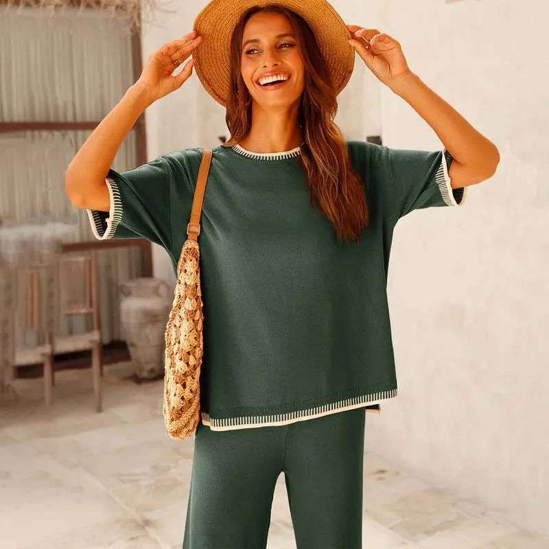 Women's Knit 2 Piece Sweater Sets