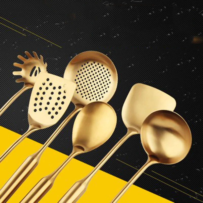 Golden Kitchen Utensil Set