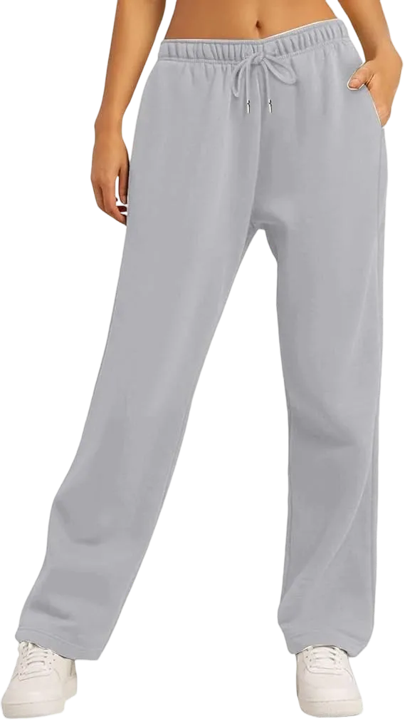 Women's Wide Leg Loose-Fit Fleece Sweatpants