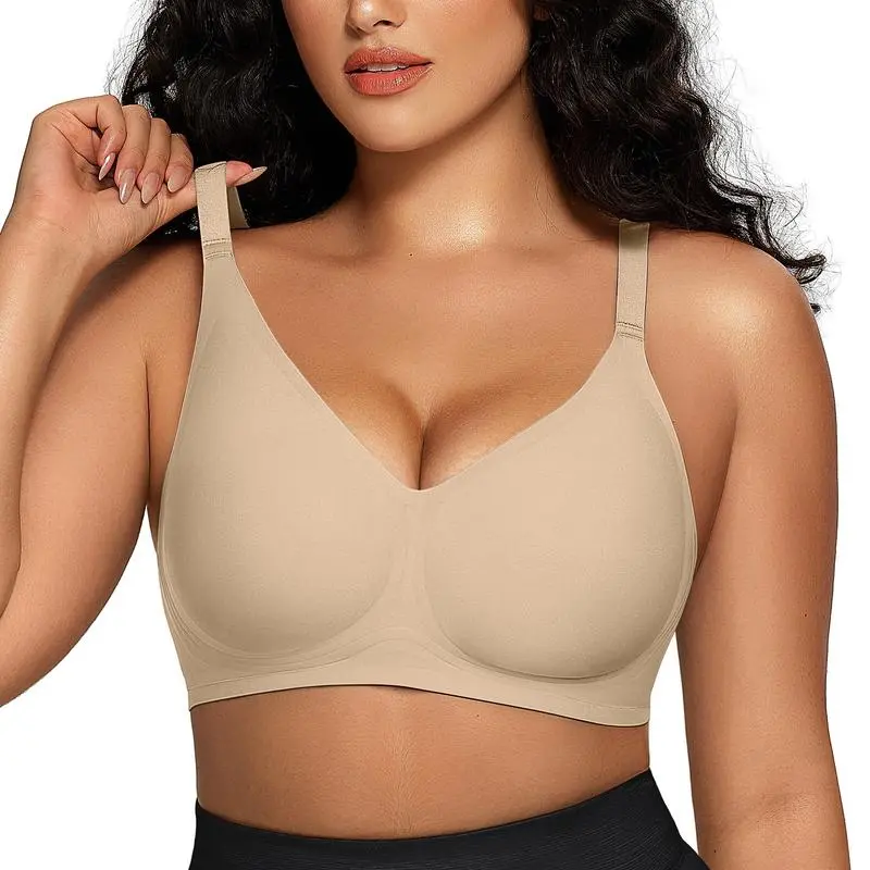 Women Comfortable Push Up Bras Wireless Seamless Full Coverage Bra