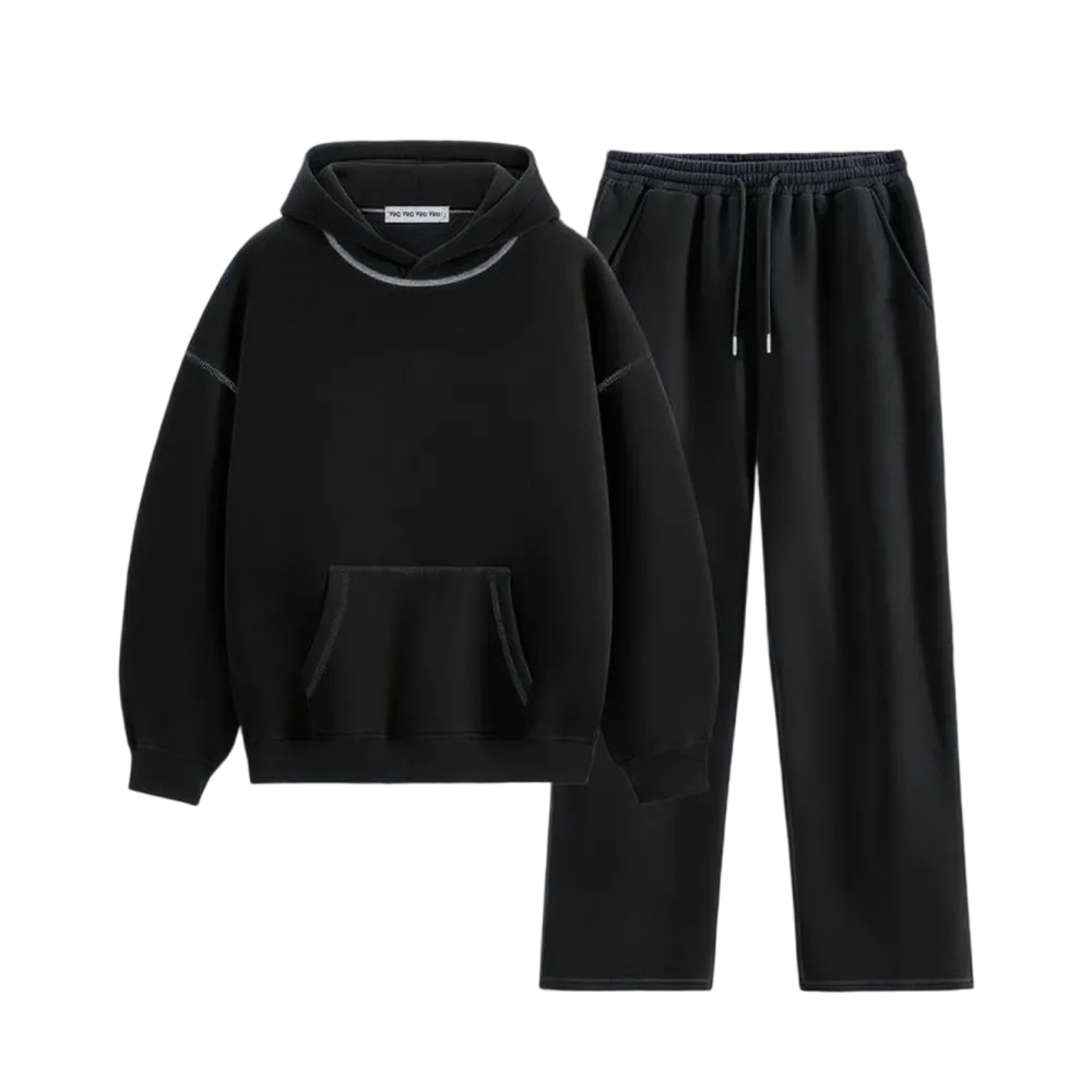 2 Piece Outfits Lounge Hoodie Sweatsuit Sets Unisex