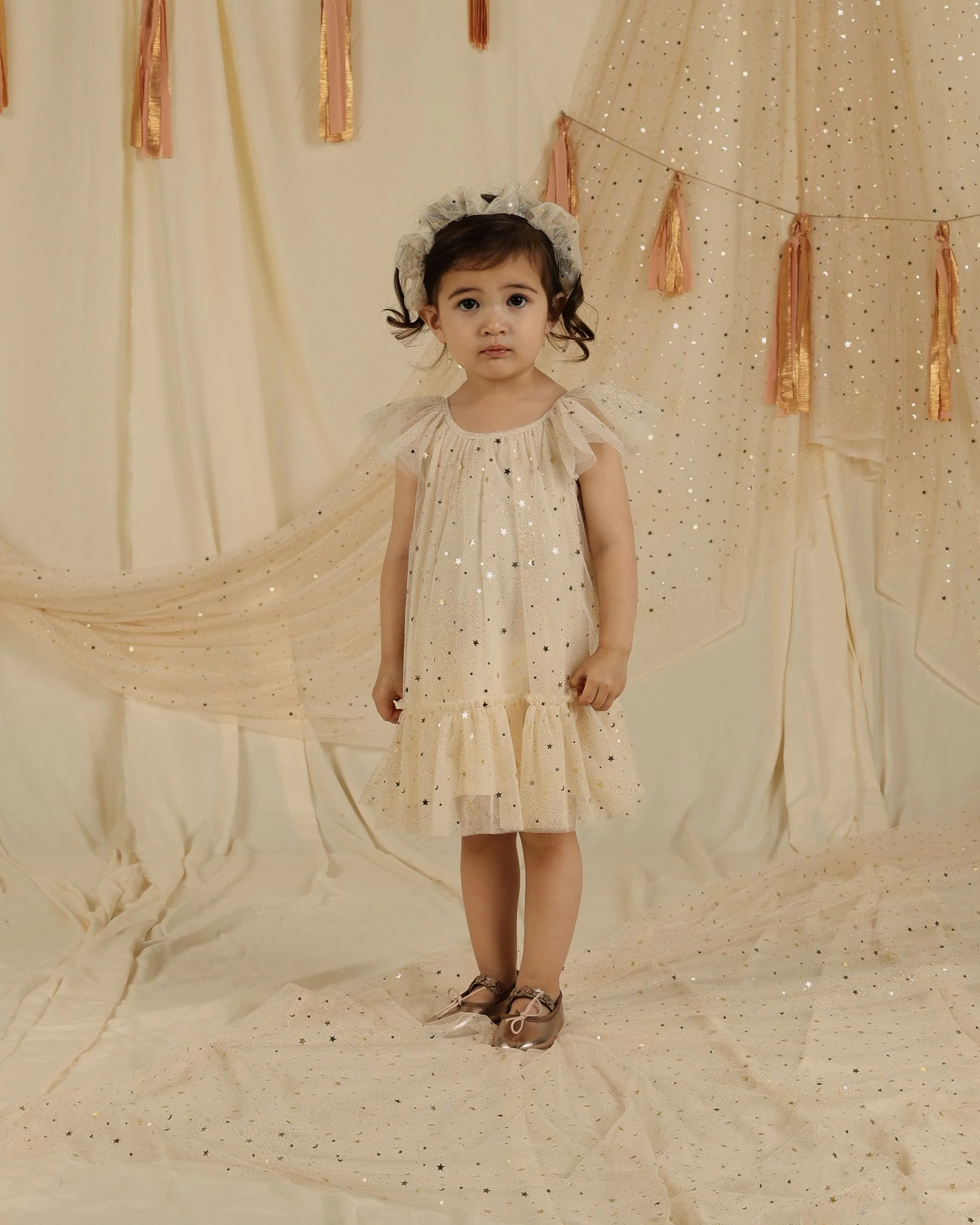 Edie Dress || Champagne Stars