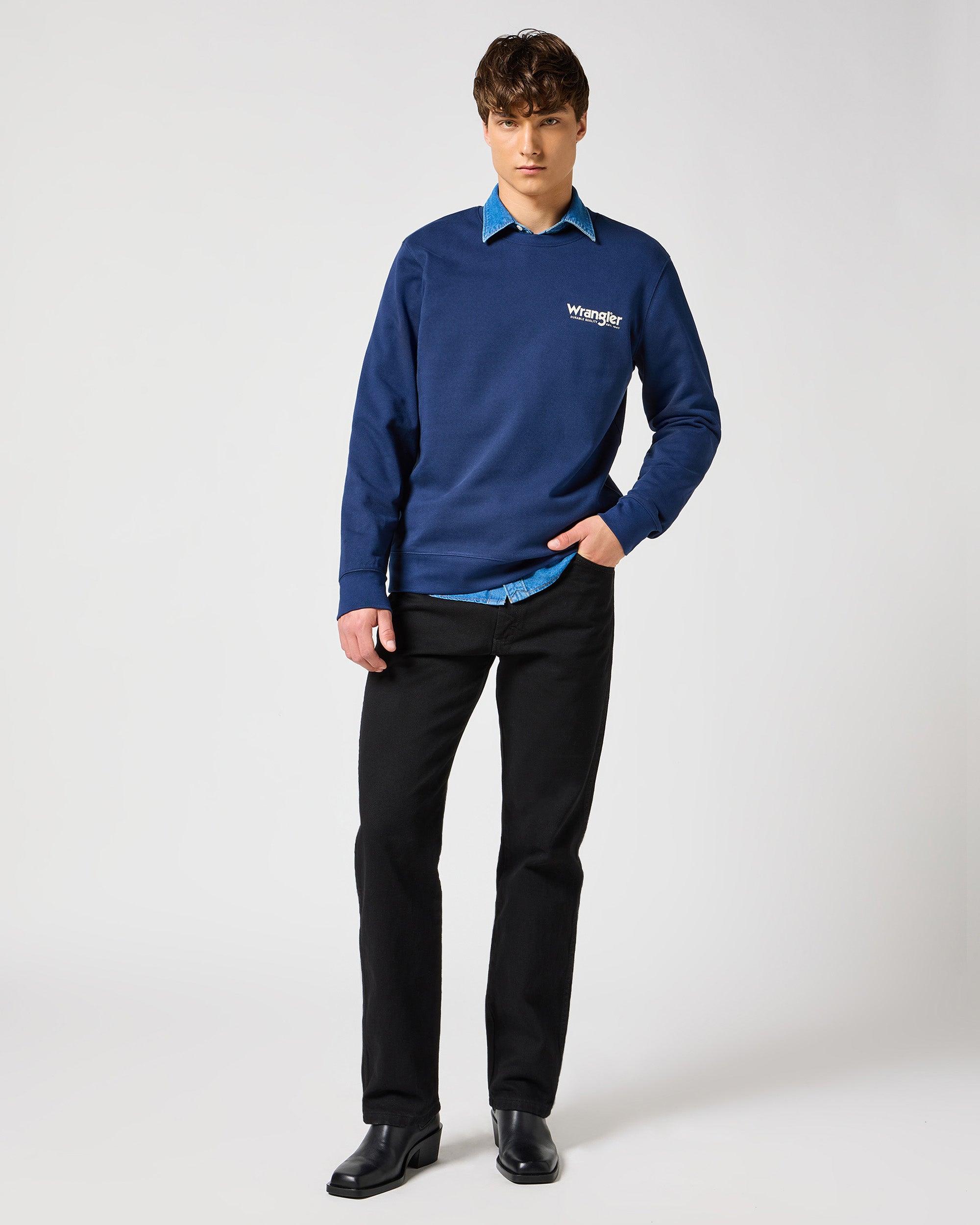 13MWZ Original Cowboy Cut Mens Jeans - Shadow Black