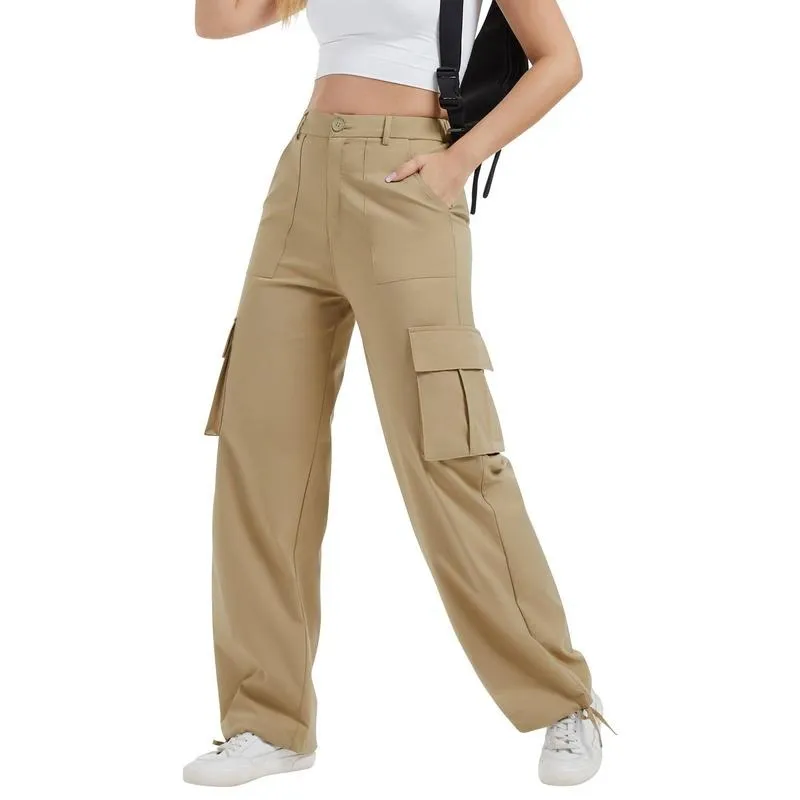 Stretchy Womens Cargo Pants thick thigh pants work outfits women Wide Leg Sweatpants Baggy