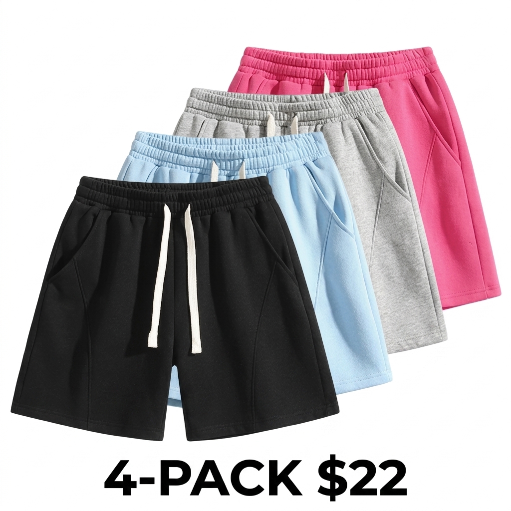 Men's Lightweight Breathable Shorts – Pocket & Drawstring Waist for Gym & Casual