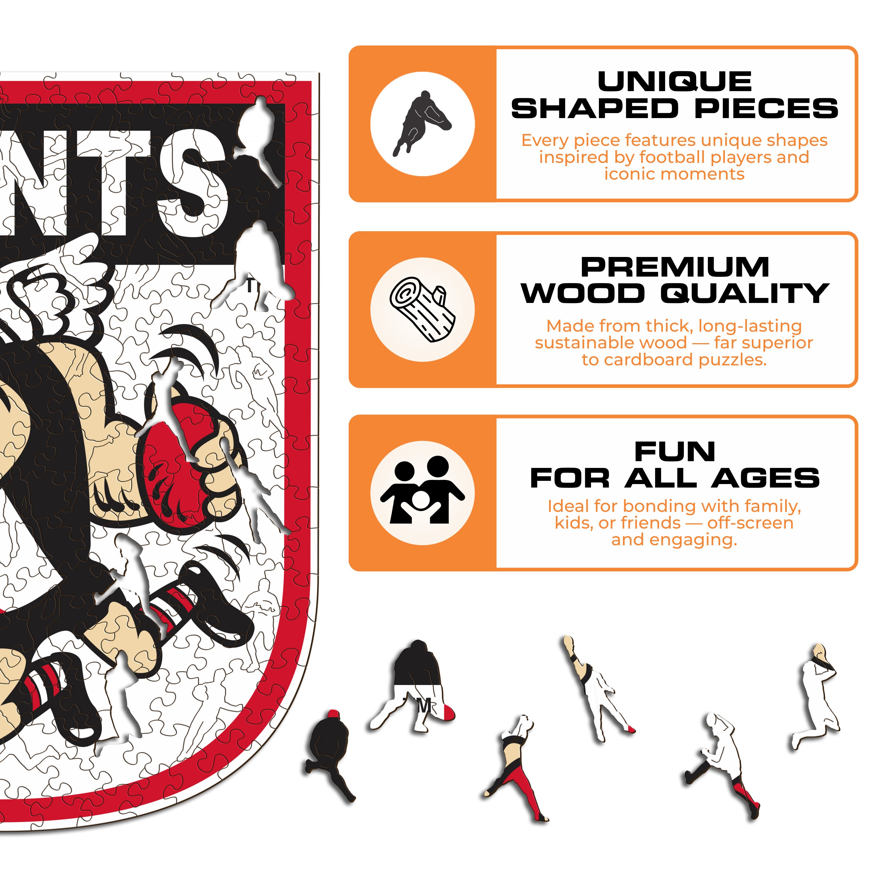 St Kilda FC Retro Mascot - Wooden Puzzle