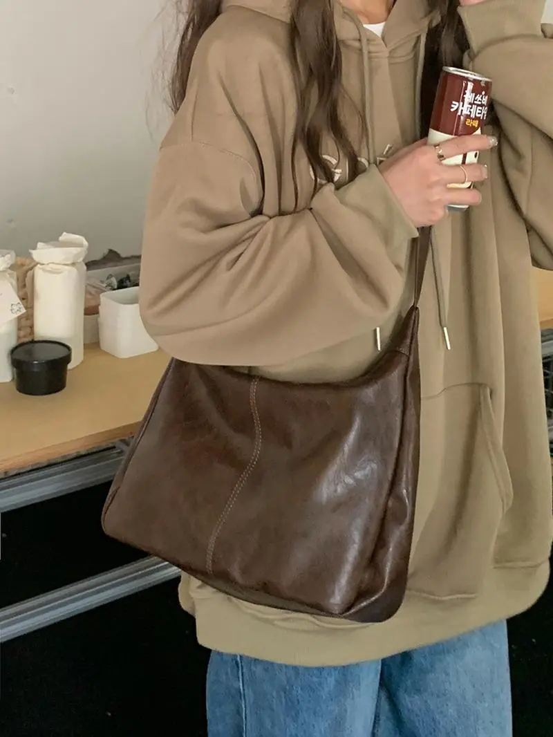 Women's Solid Color Shoulder Bag