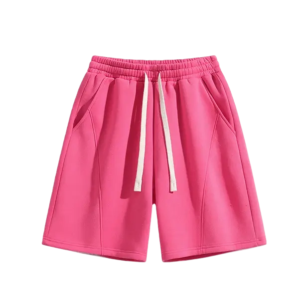 Men's Solid-Color  Cotton Pocket Shorts — Lightweight and Breathable
