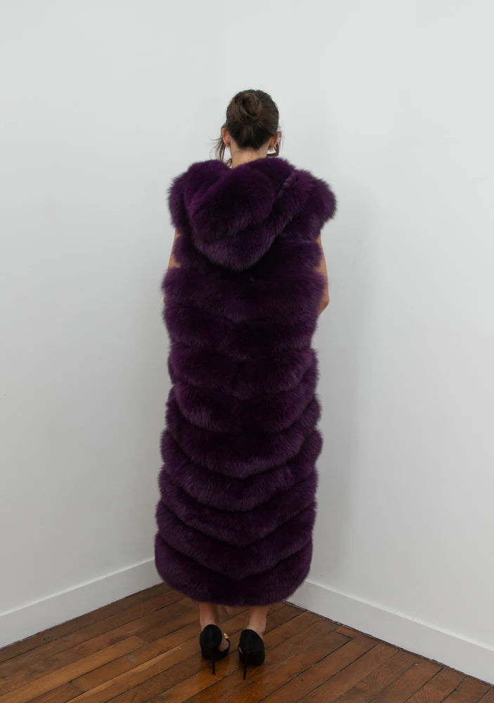 Natural Red Fox Full Length Vest（✔️Free shipping）