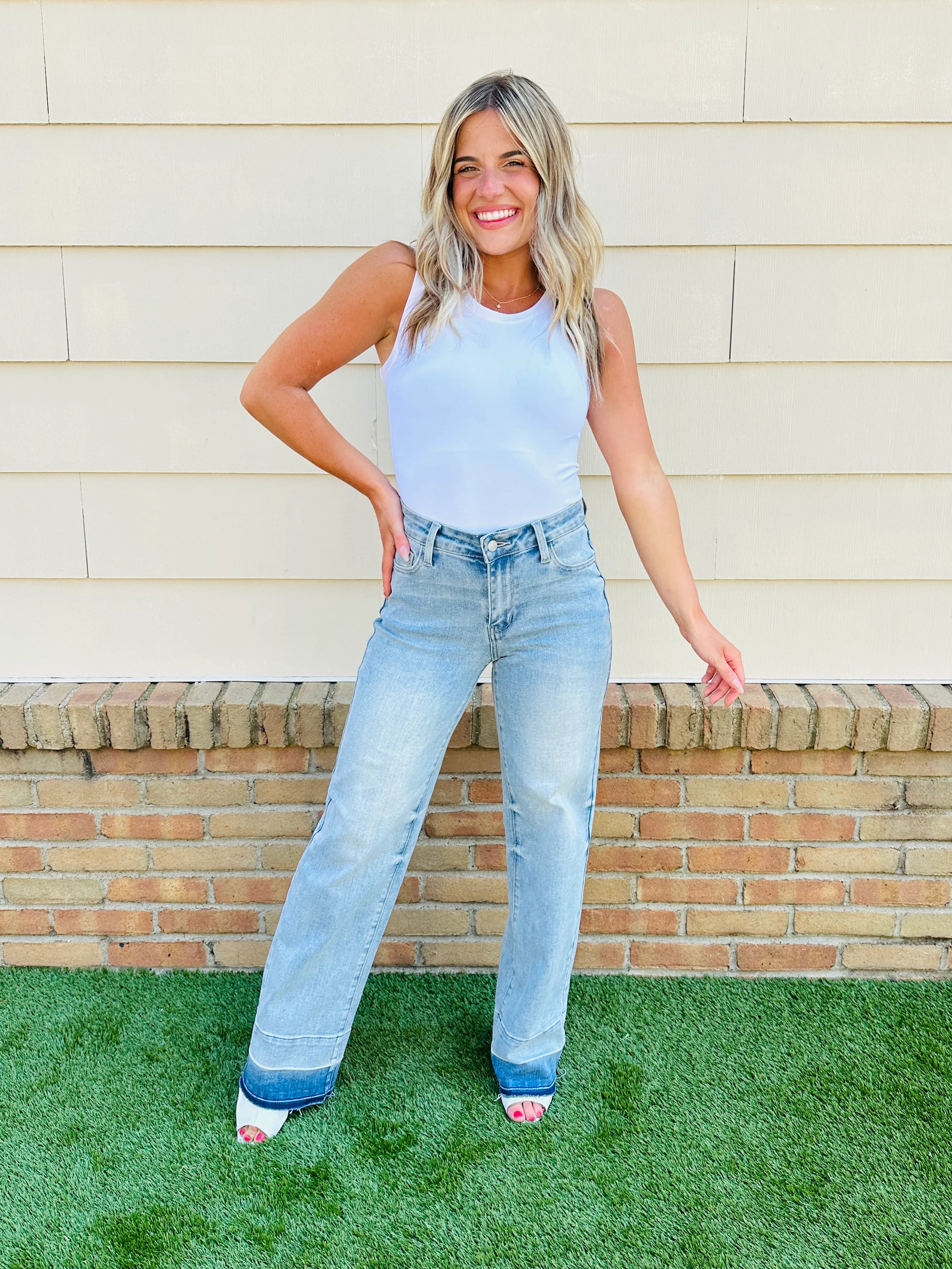 Judy Blue Release Your Inhibitions Wide Leg Jeans