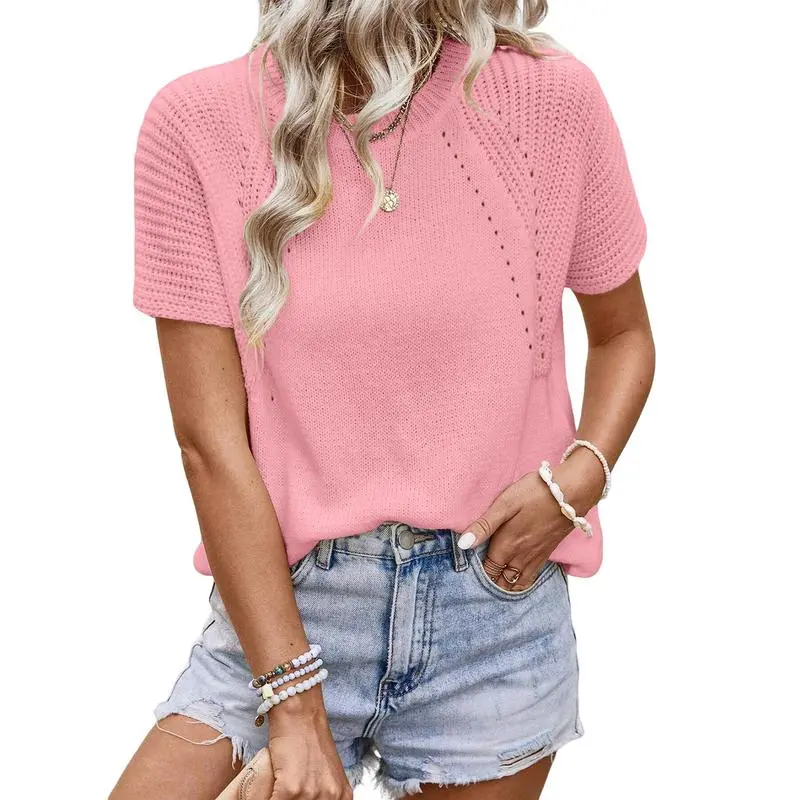 Women's Short-sleeved Knit Shirt