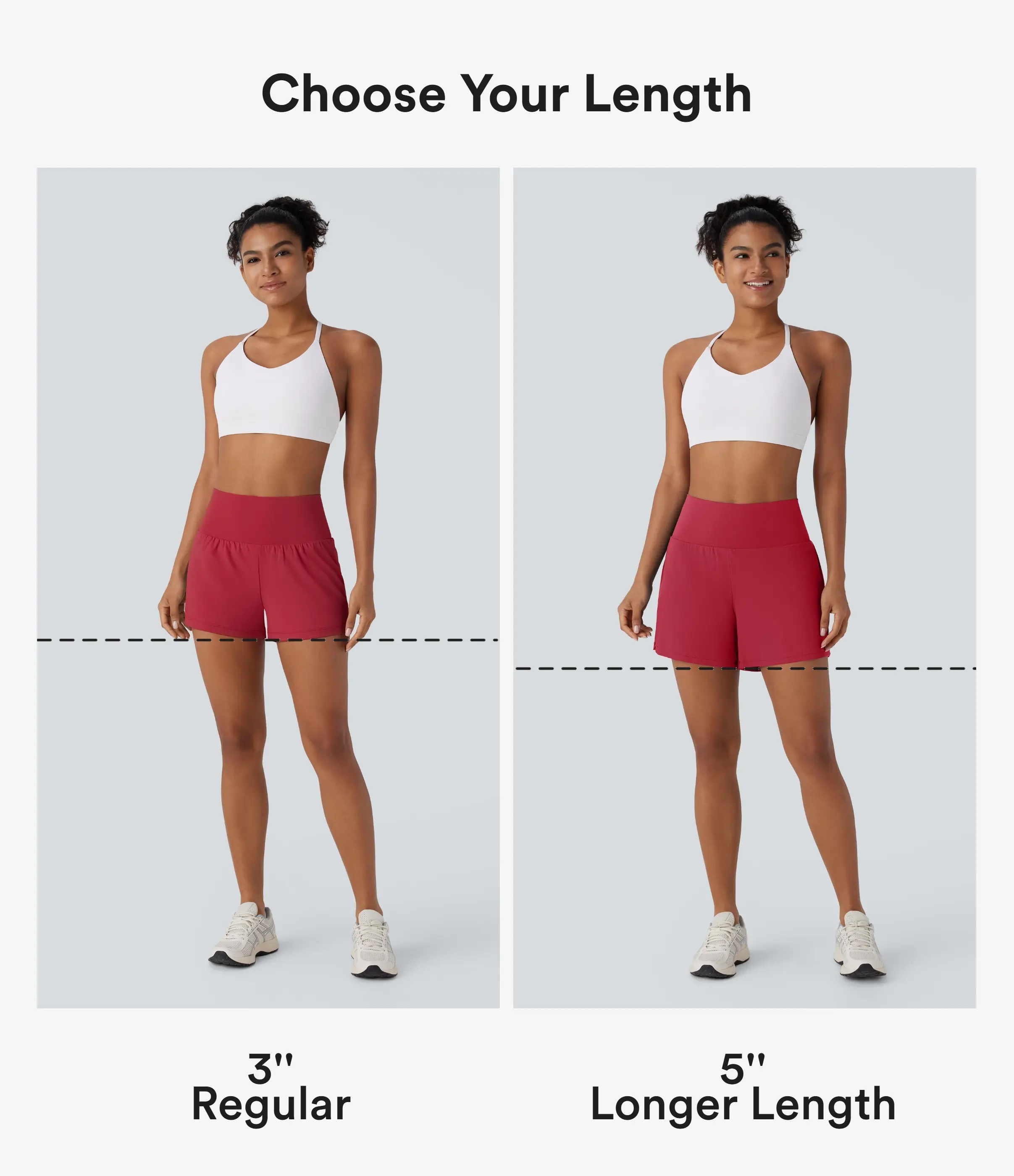 High Waisted Back Pocket & Side Hidden Pocket 2-in-1 Yoga Shorts 3