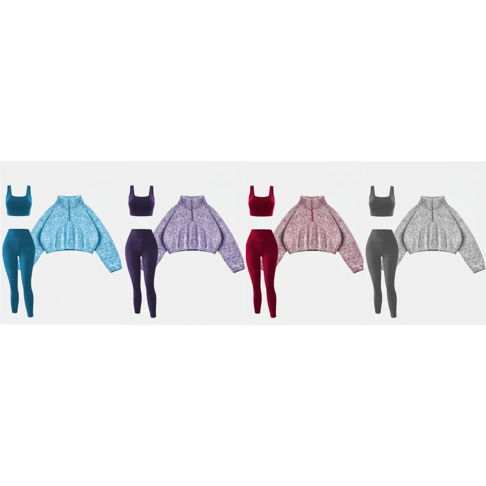 Women's Fleece Lined Sweatshirt Set