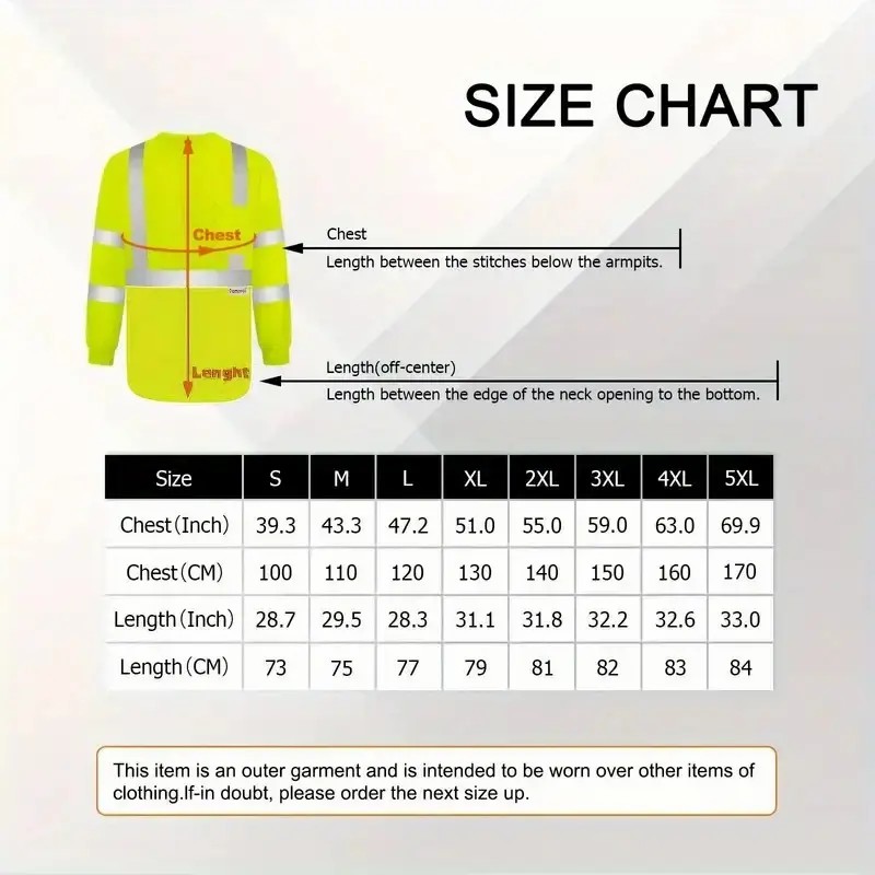🔥🔥3/6-Pack High Vis Safety Long Sleeve | Reflective & Breathable Work T-Shirts with Pocket for Construction, Warehouses, Outdoor Work, Night Fishing