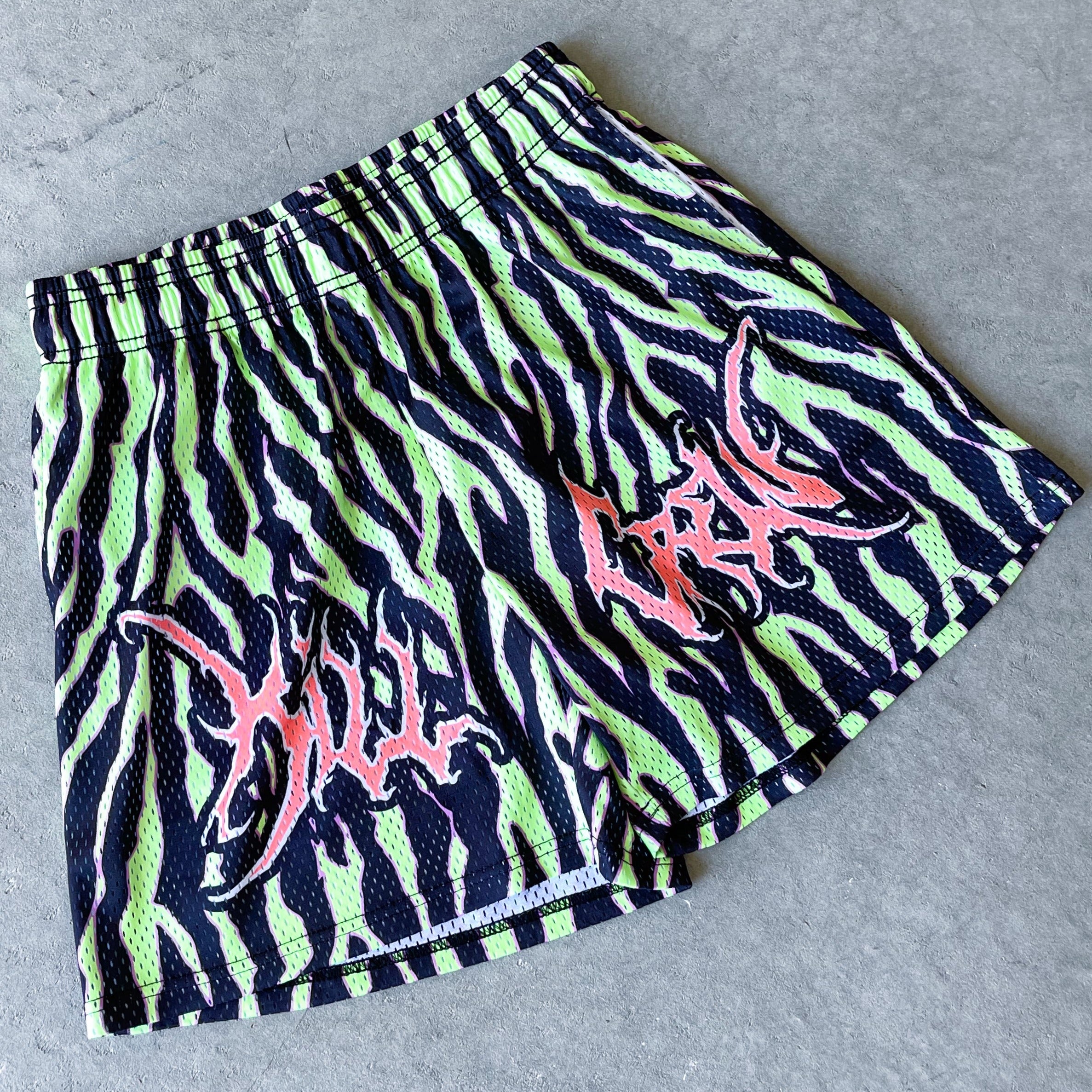 VENTED MESH SHORTS ALIEN - GREEN