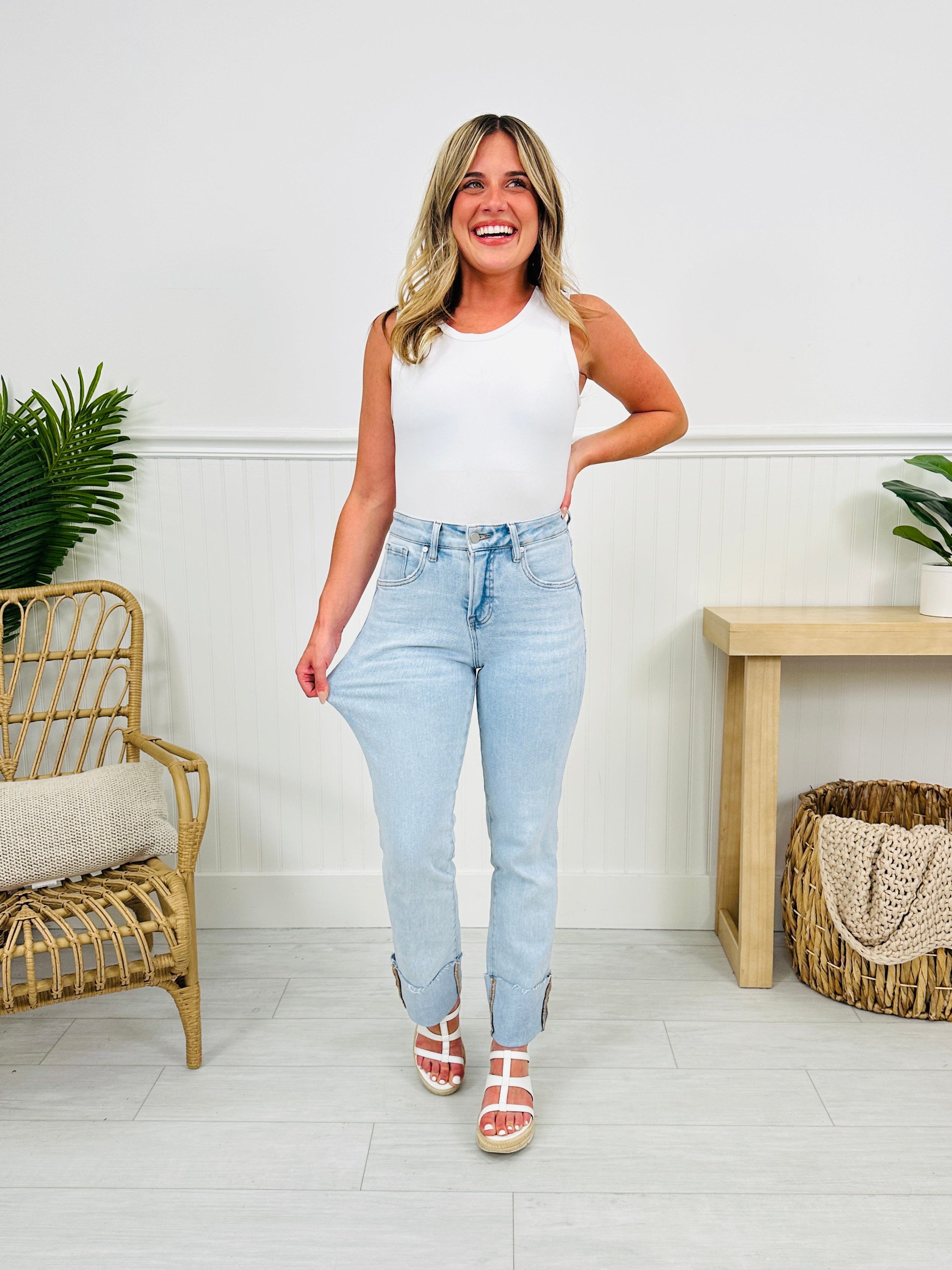 MOCO Exclusive Not Your Mother's Tummy Control Mom Jeans