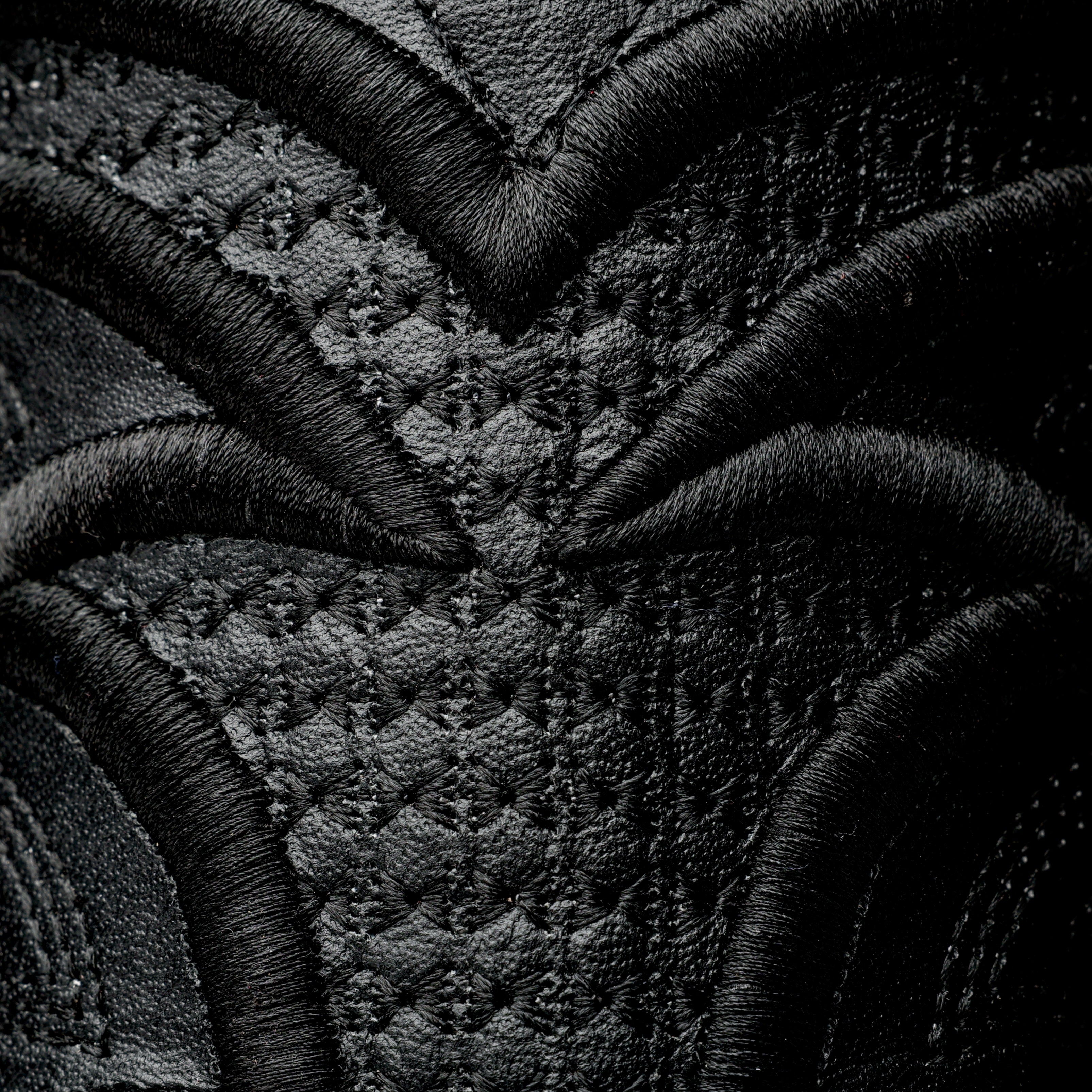 Matte Black Jumbo Python Leather Boots - Square Toe