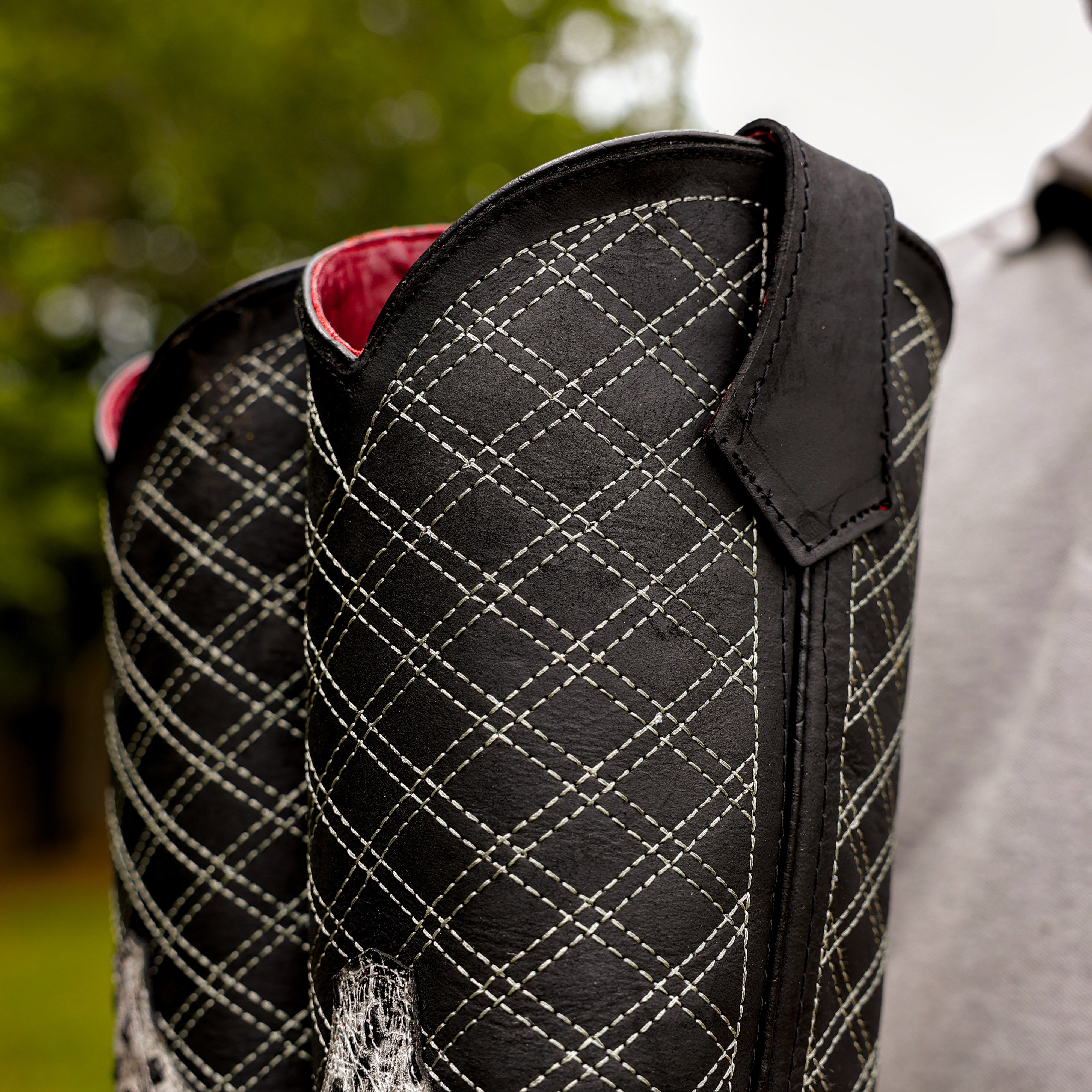 Eclipse Ostrich Leather Boots With 3D Lightweight Sole - Composite Toe