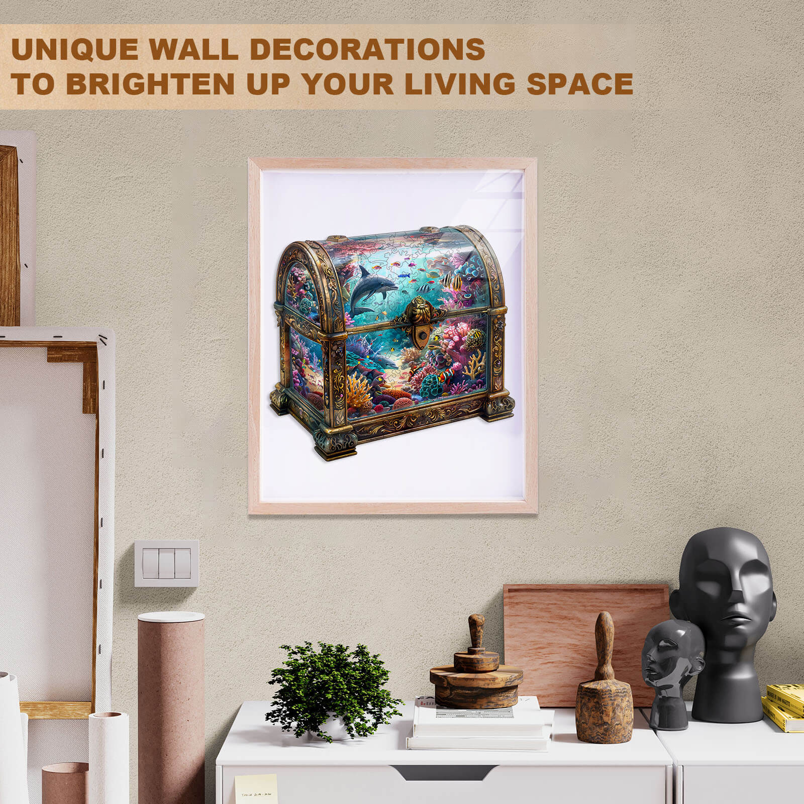 Treasure Chest Ocean-3 Wooden Jigsaw Puzzle