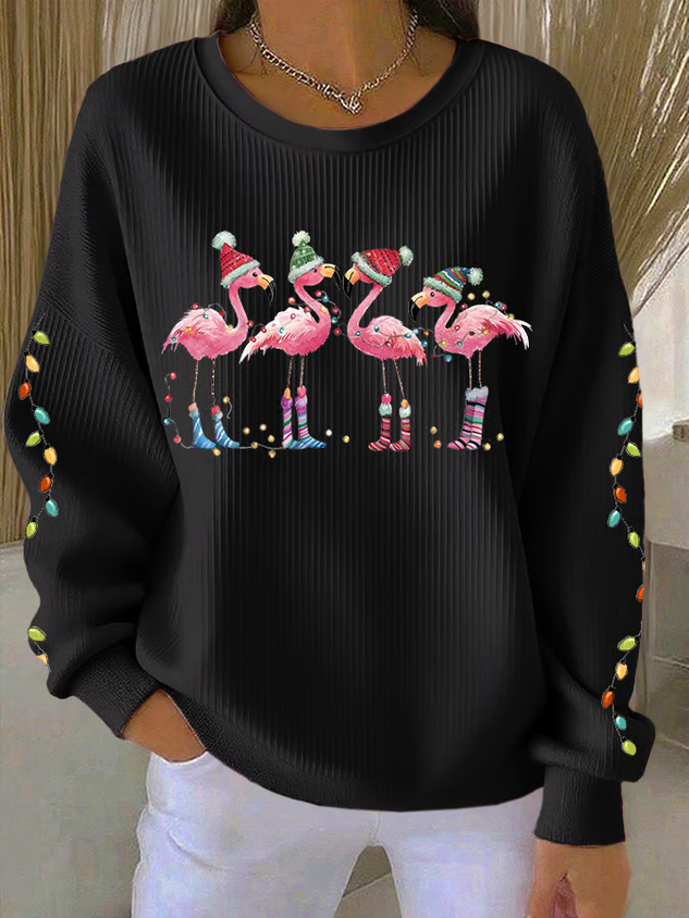 Christmas Printing Casual Sweatshirt