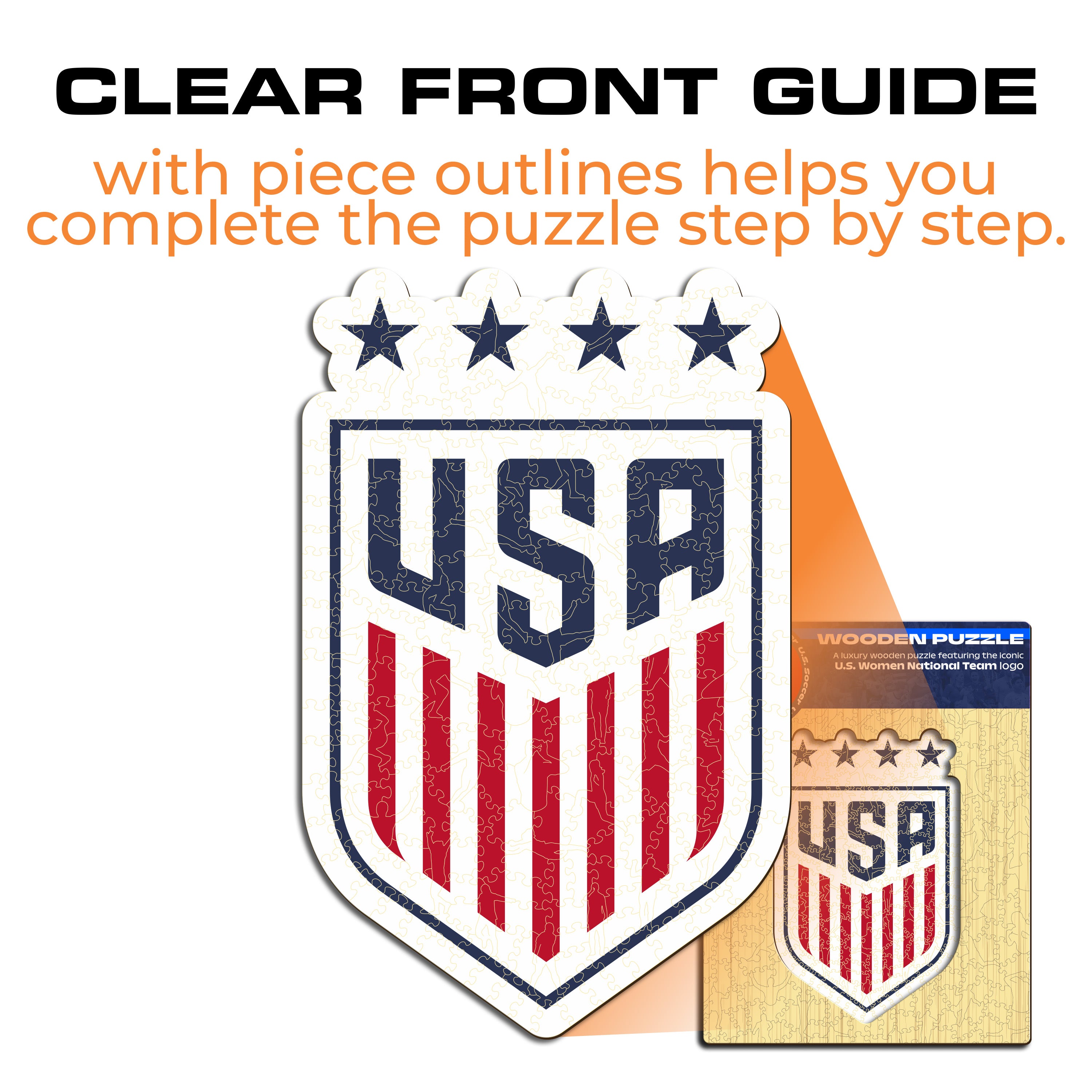 USWNT® Logo - Wooden Puzzle