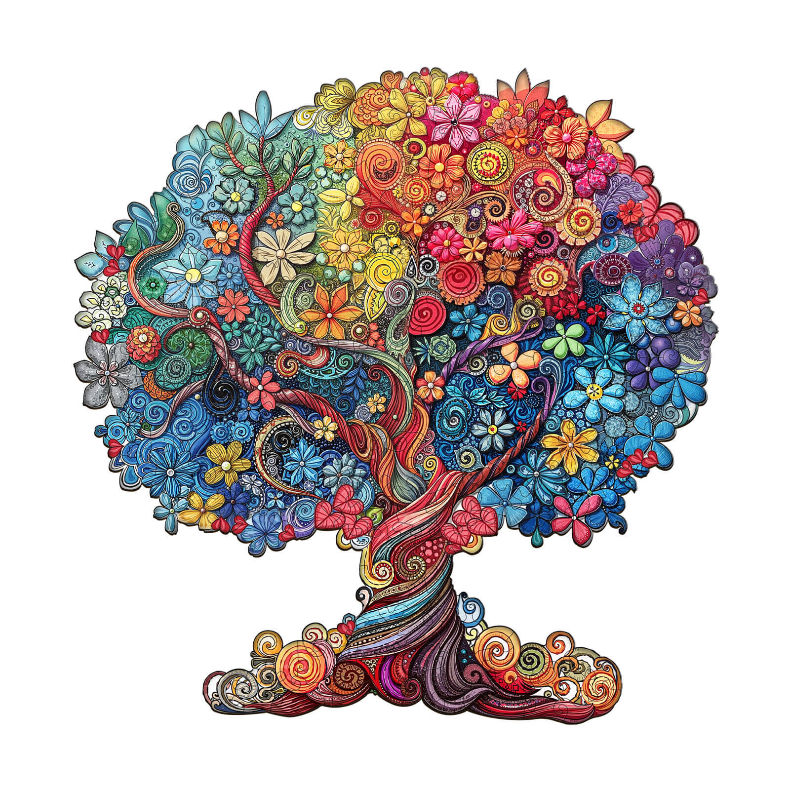 the color of growth Wooden Jigsaw Puzzle