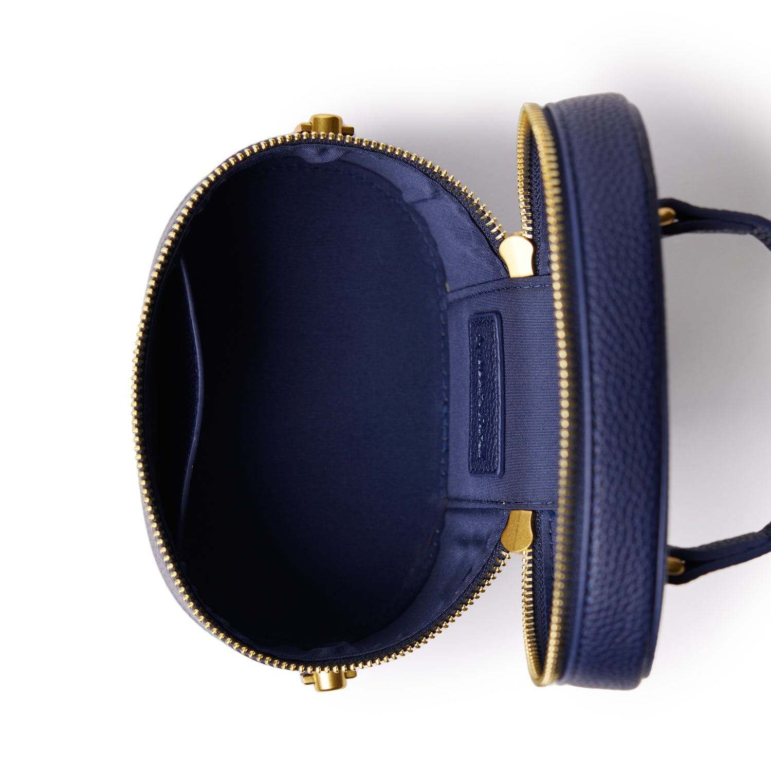 MINI PEBBLE VANITY BAG - NAVY