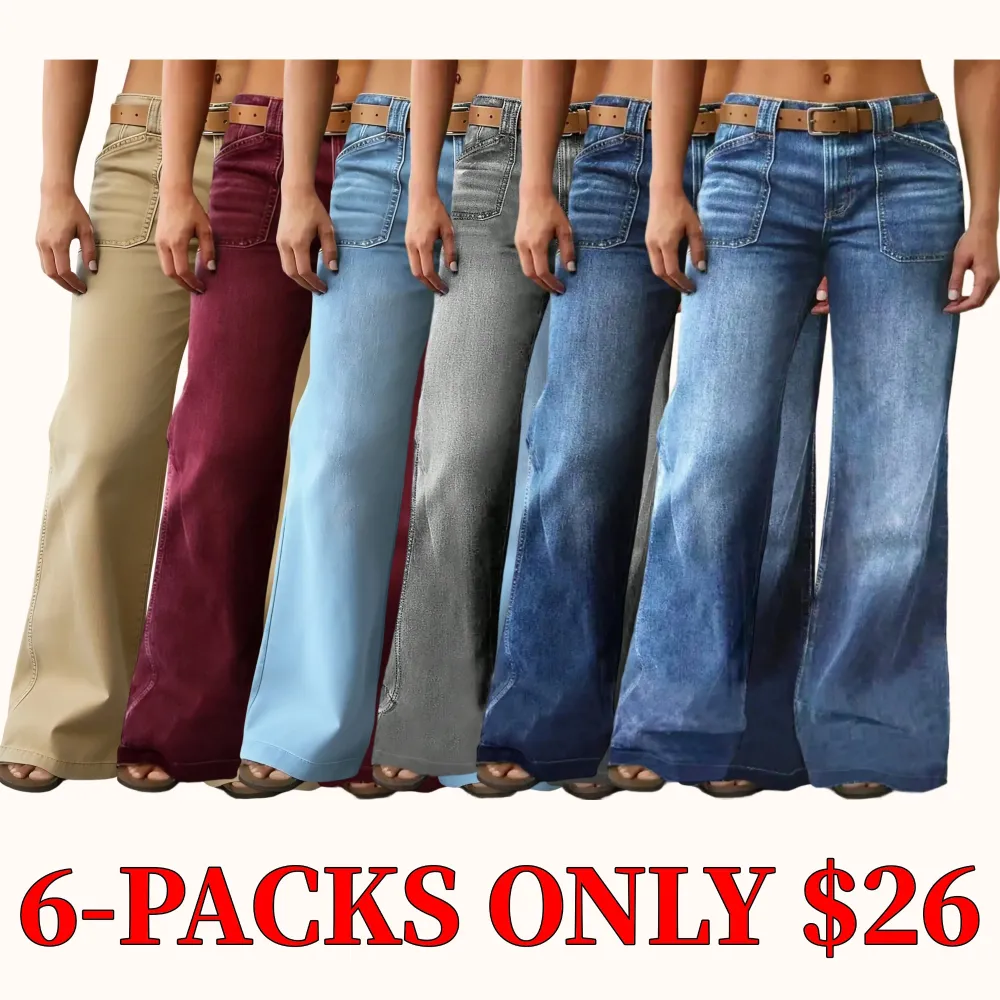 Women's loose straight leg jeans