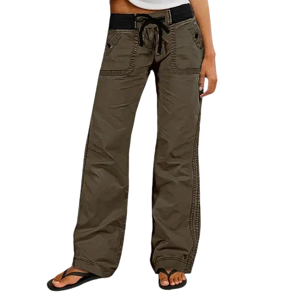 ⚡FINAL SALE⚡- Women's High Stretch Mid Rise Straight Pants