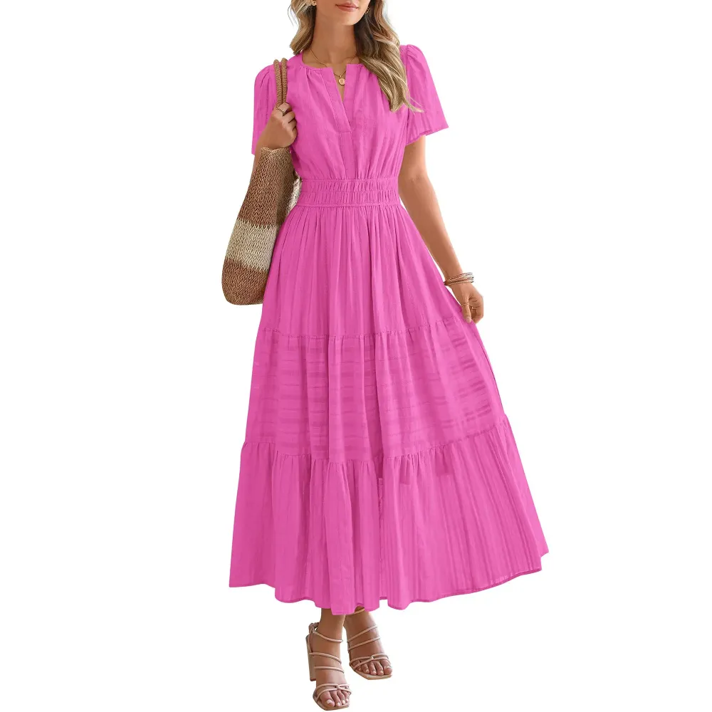 Women's 2026 Summer Casual Long Dress with Pockets