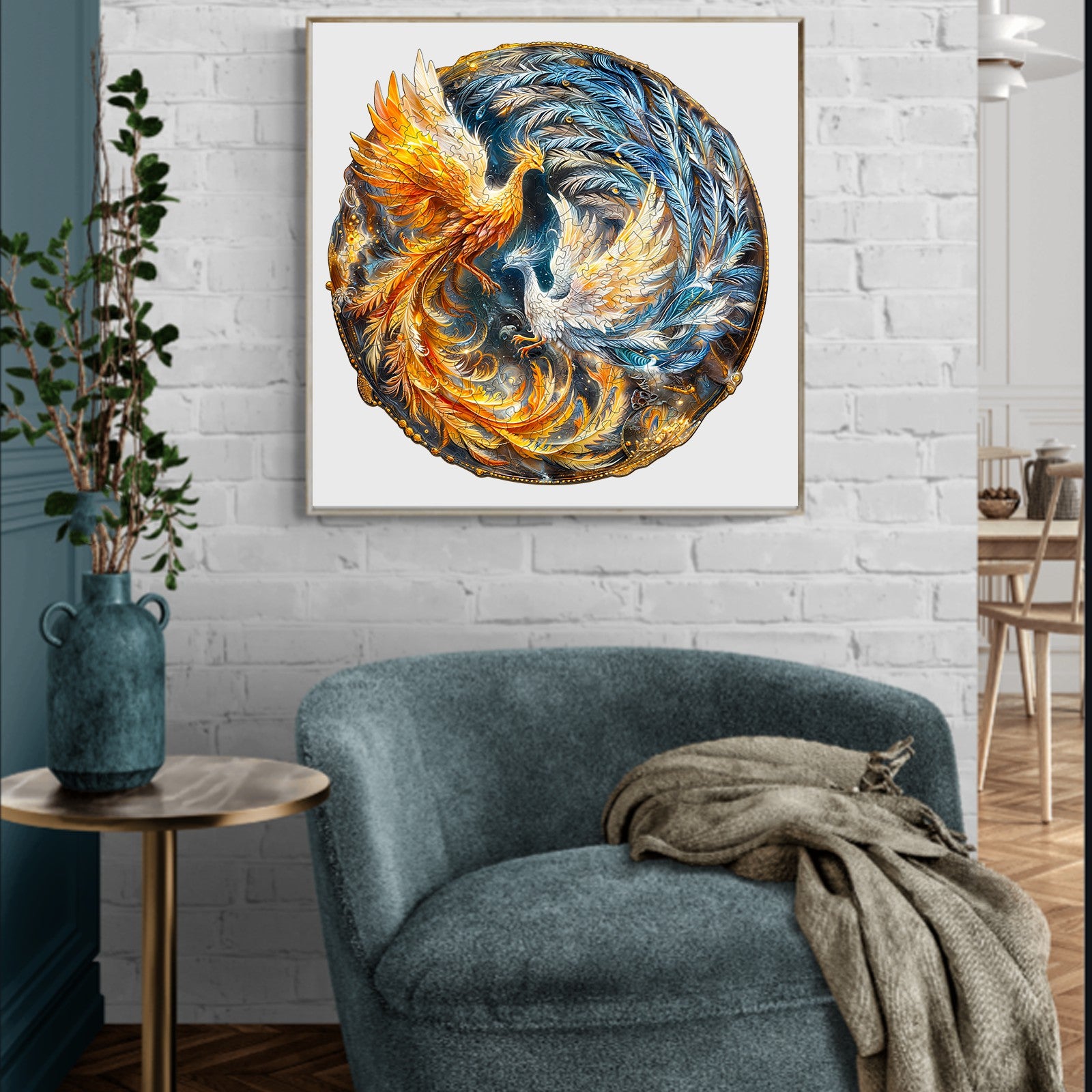 Yin Yang Phoenix-2 Wooden Jigsaw Puzzle