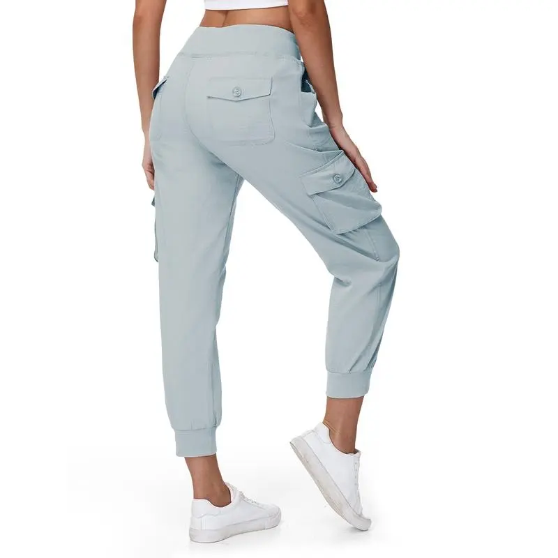 Women's Cargo Pants Casual Lightweight Hiking Outdoor Pants Quick Dry Travel Sweatpants Joggers