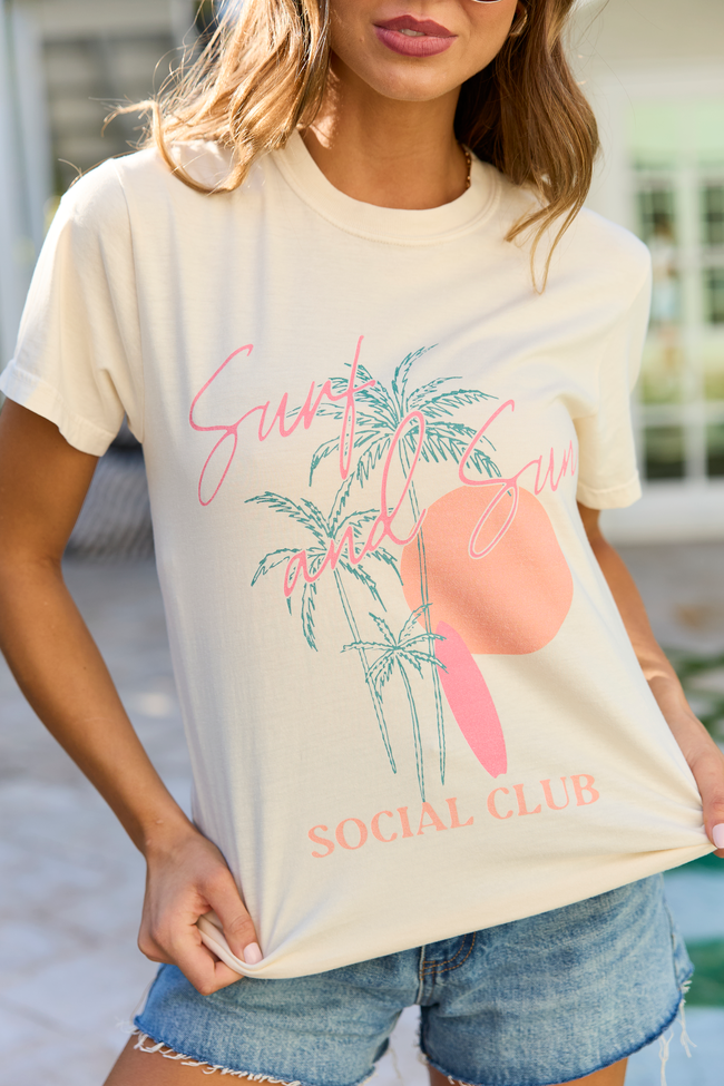 Surf & Sun Club Ivory Graphic Tee